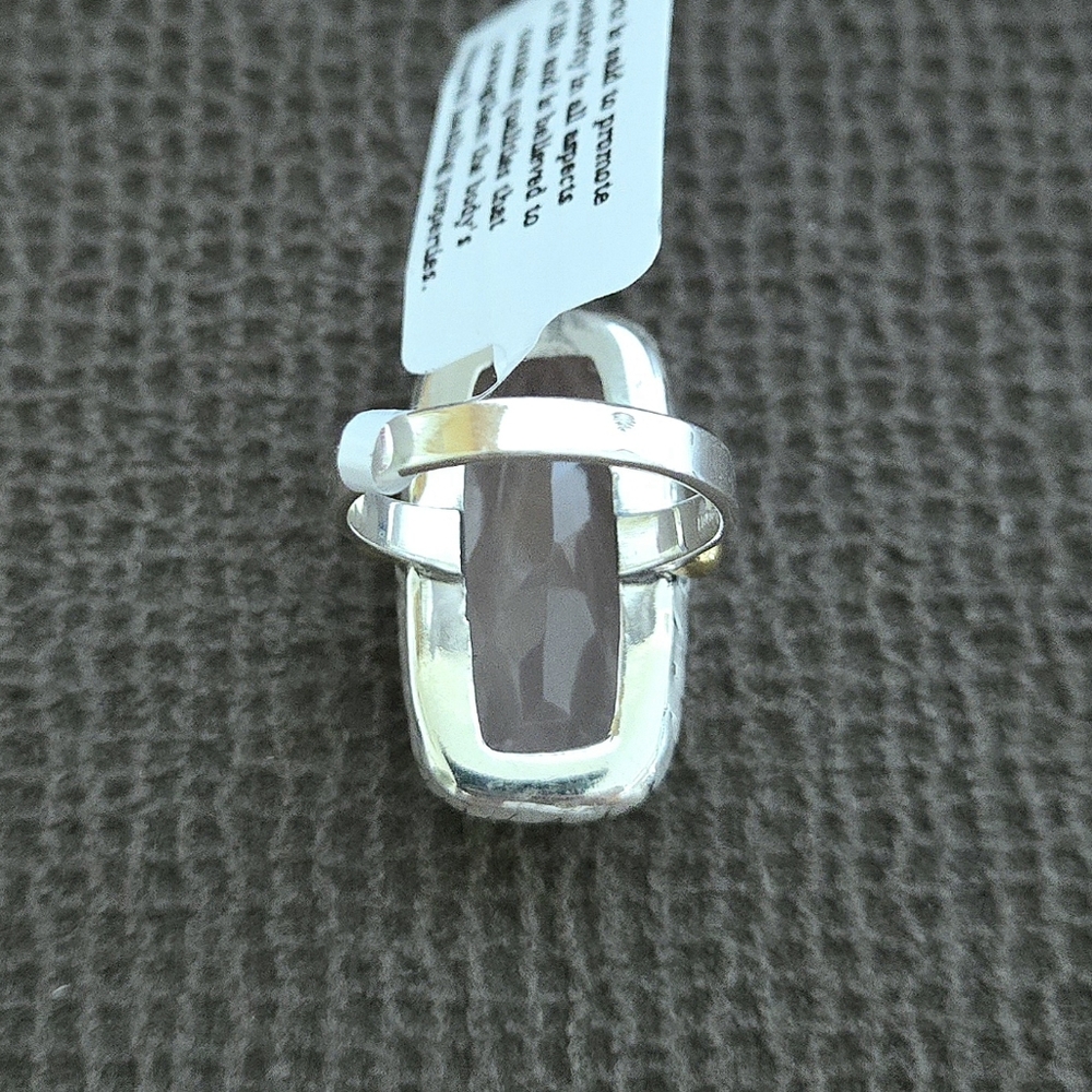 Shivam Rectangular Rose🌹 Quartz Statement Ring💍 - NWT - Picture 10 of 16
